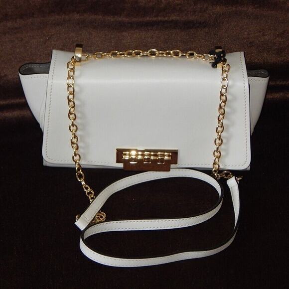 ZAC ZAC POSEN EARTHA Mini Chain Crossbody Ivory NS Handbag Authentic NWT $325
